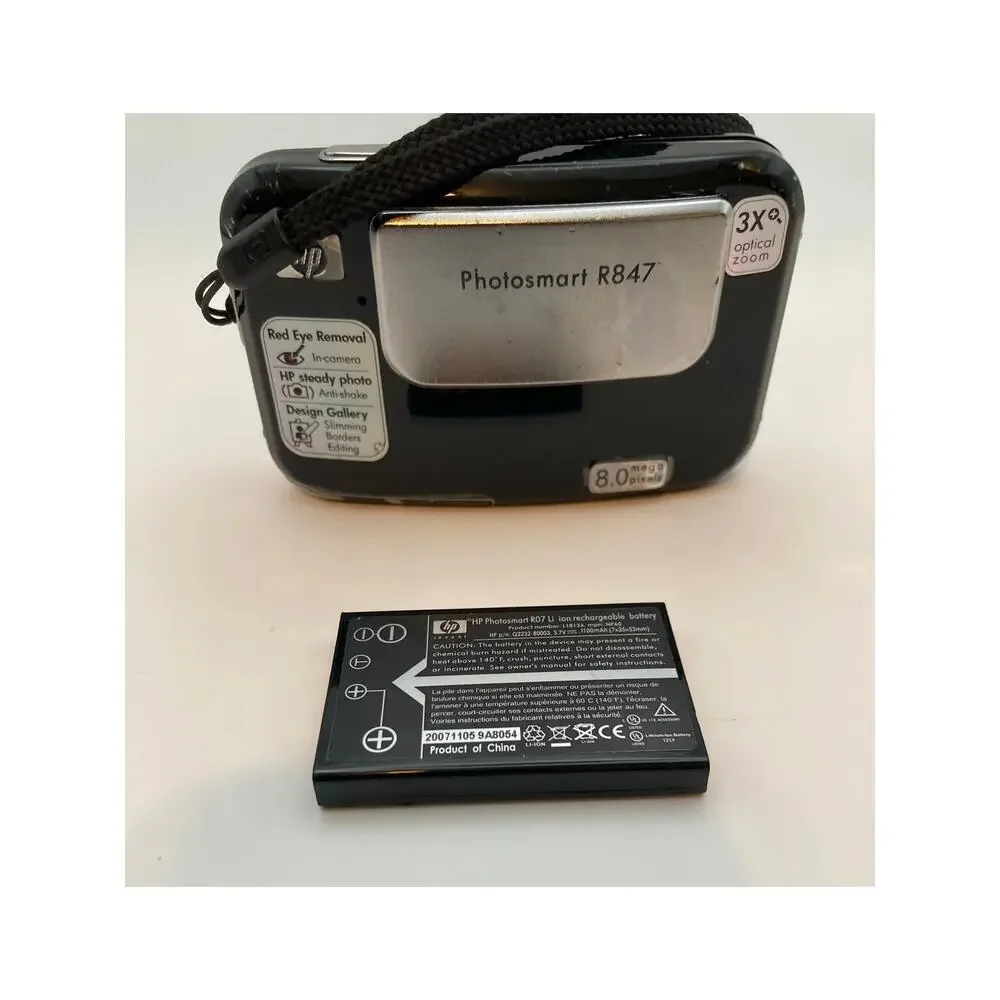 HP Digital Camera Photosmart R847 8.0MP UNTESTED Camera & Battery